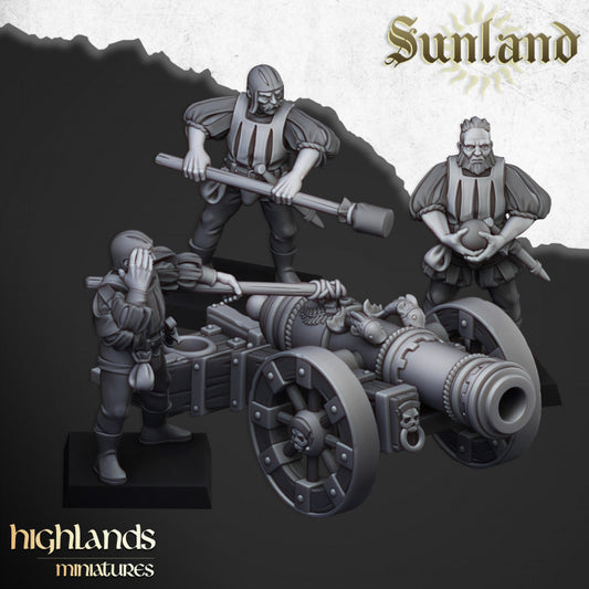 Sunland - Sunland Great Cannon - Highlands Miniatures