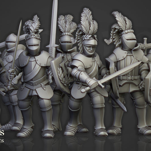 Sunland - Sunland Knights on Foot - Highlands Miniatures