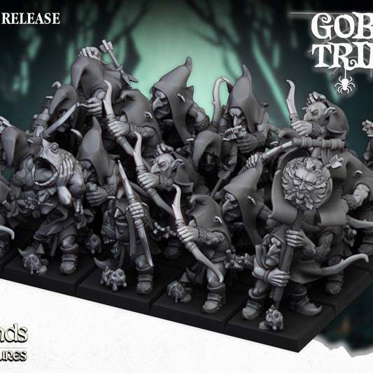 Goblins Tribes - Swamp Goblin with Bows - Highlands Miniatures