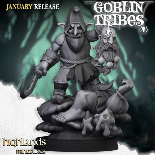 Goblins Tribes - Swamp Goblin Boss - Highlands Miniatures