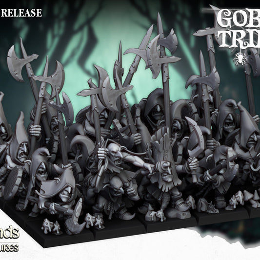 Goblins Tribes - Swamp Goblin with Pikes - Highlands Miniatures