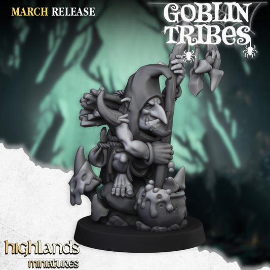 Goblins Tribes - Swamp Goblin Shaman - Highlands Miniatures