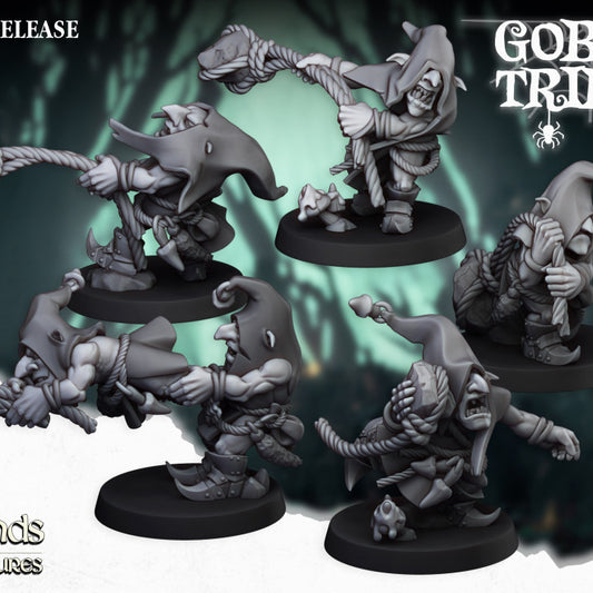 Goblins Tribes -Swamp Goblins Stonethrowers - Highlands Miniatures