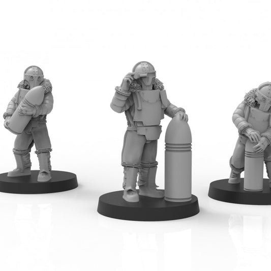 Lunar Auxilia Artillery Crew - ThatEvilOne - 28mm