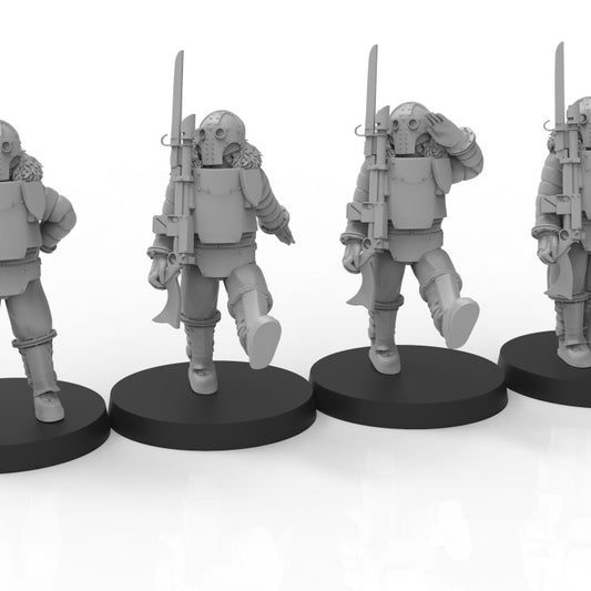 Lunar Auxilia Parade Troops - ThatEvilOne - 28mm