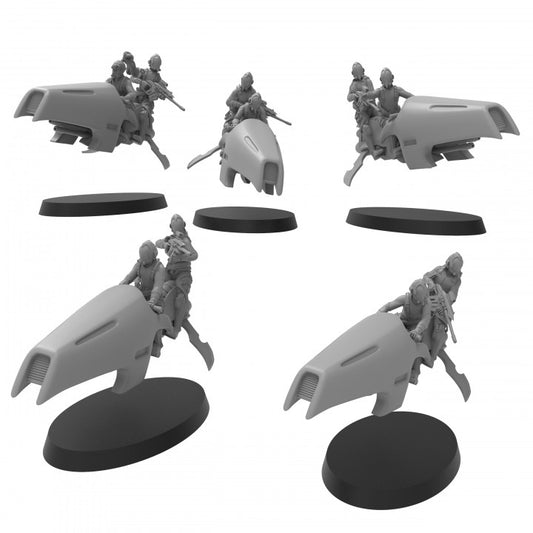 Elven Jetbike Scouts - ThatEvilOne - 28mm
