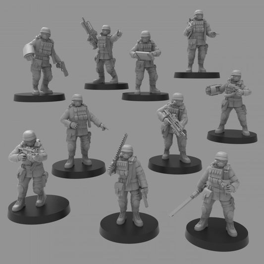 Heckgan Officers - ThatEvilOne - 28mm
