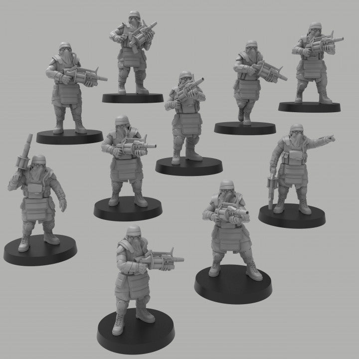 Grenadiers w/ Grenade Launchers - ThatEvilOne - 28mm