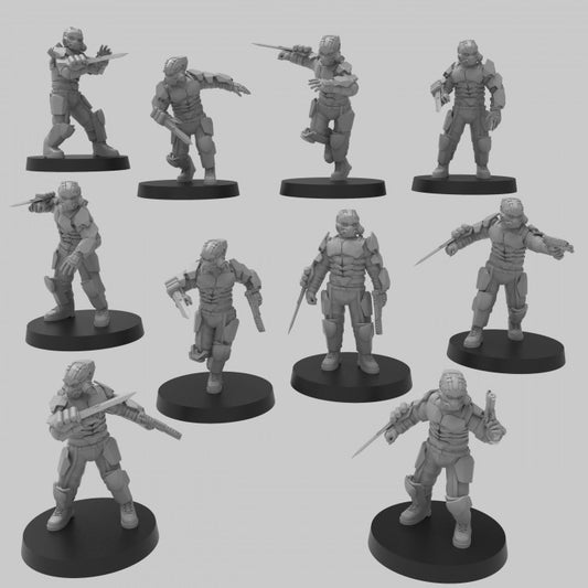 Advanced Shocktroops w/ Wrist Blades - ThatEvilOne - 28mm
