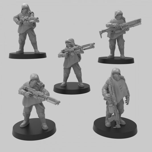 Conscripted Miners w/ SMGs - ThatEvilOne - 28mm