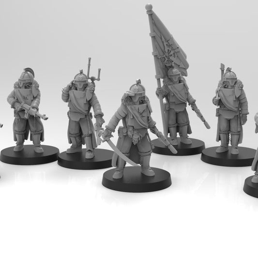 Lunar Auxilia Command Section  - ThatEvilOne - 28mm