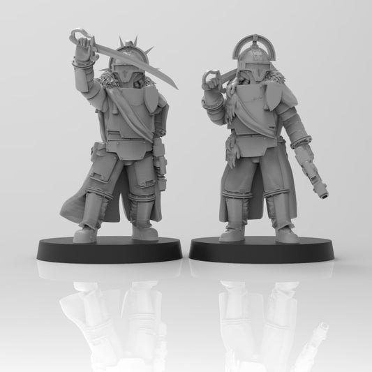 Lunar Auxilia Commanders - ThatEvilOne - 28mm