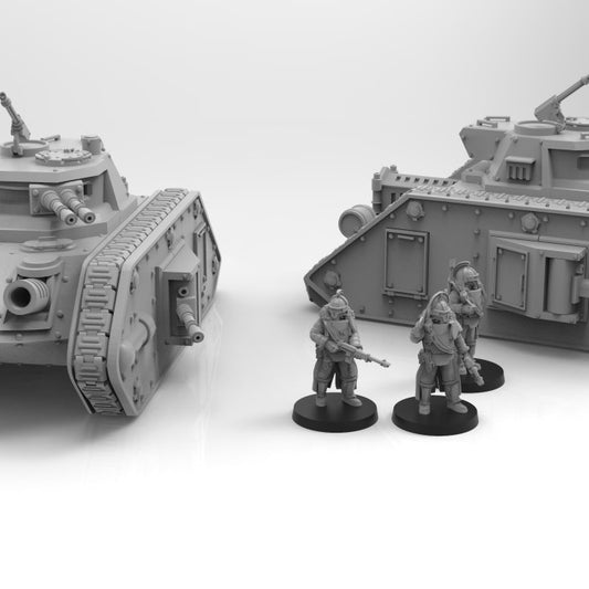 Lunar Auxilia Highwaymen Tank - ThatEvilOne - 28mm