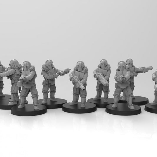 Lunar Auxilia Special Weapons - ThatEvilOne - 28mm
