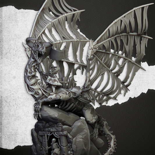 Transilvanya - Vampire Lady on Zombie Dragon - Highlands Miniatures