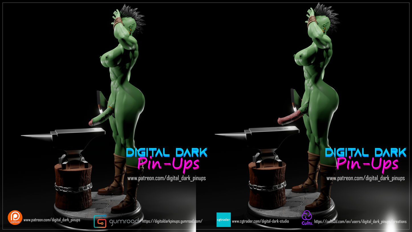 Futa Blacksmith - Digital Dark Pin-ups
