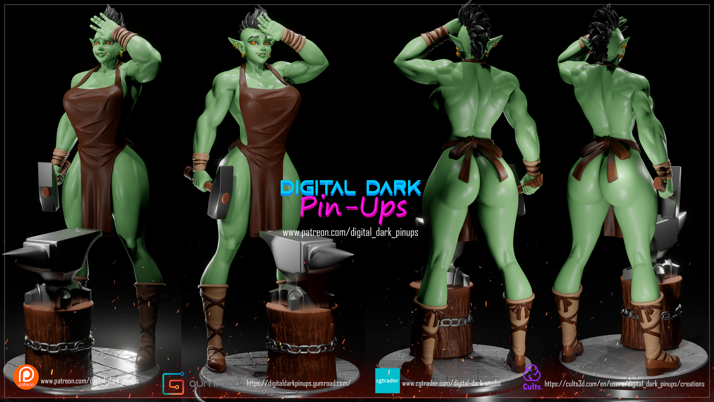Blacksmith - Digital Dark Pin-ups