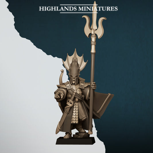 Aegean Elves - Aegean Elf Sea Lord - Highlands Miniatures