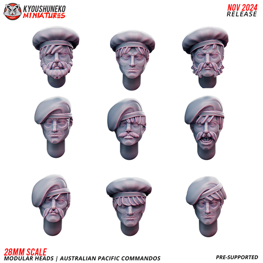 Heads | Australian Pacific Commando - Kyoushuneko Miniatures