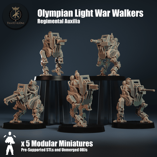 Regimental Auxilia Olympian Light War Walker - ThatEvilOne - 28mm