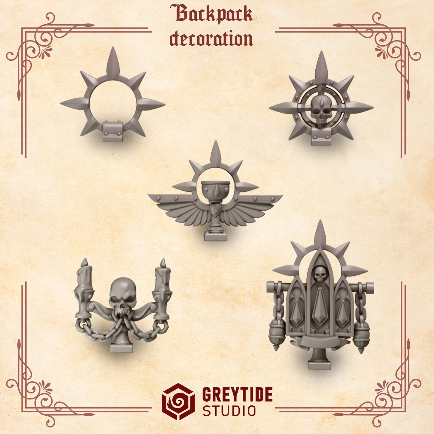 Backpack decorations CL - Bits - GreyTide Studio