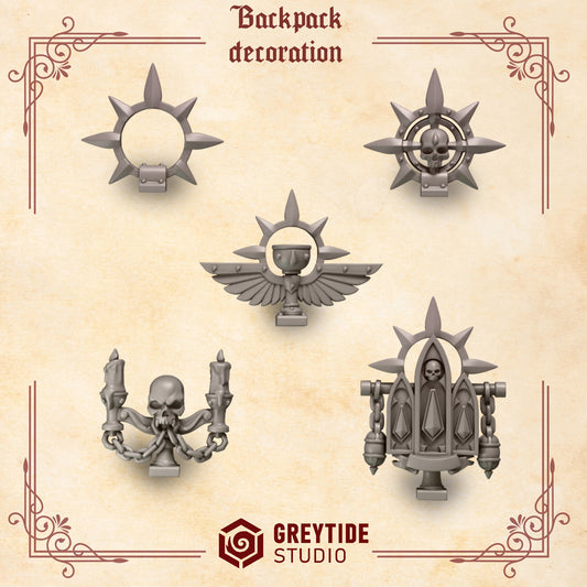 Backpack decorations CL - Bits - GreyTide Studio