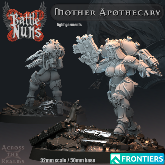 Mother Apothecary (Light Garments) - Battle Nuns - Across the Realms 32mm