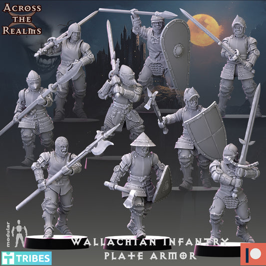 Wallachian Infantry Plat Armor - Across the Realms 32mm