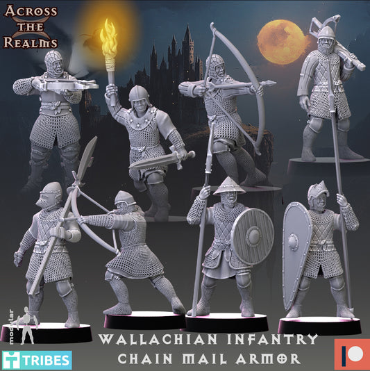 Wallachian Infantry Chain Mail Armor - Across the Realms 32mm