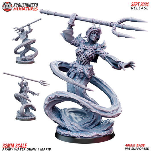 Araby Water Djinn | Marid - Kyoushuneko Miniatures