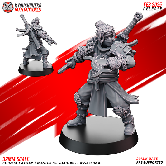 Master of Shadows - Assassin A | Chinese Cathay - Kyoushuneko Miniatures