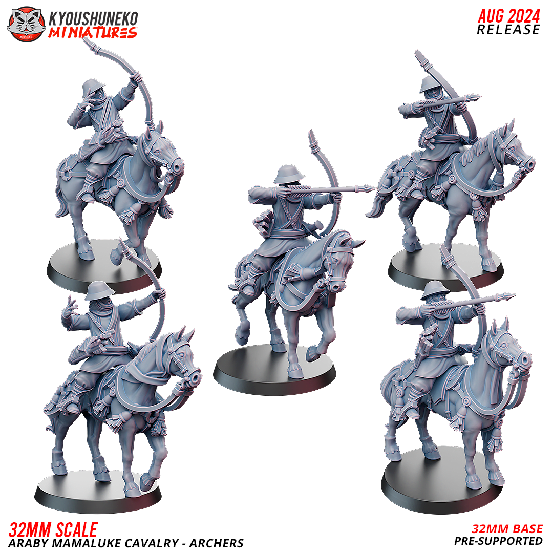 Araby Mamaluke Cavalry - Archers - Kyoushuneko Miniatures