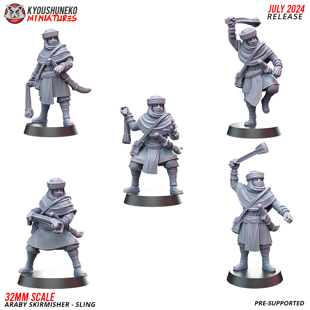 Araby Skirmisher - Sling - Kyoushuneko Miniatures