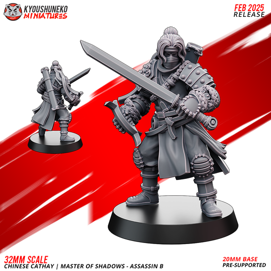 Master of Shadows - Assassin B | Chinese Cathay - Kyoushuneko Miniatures