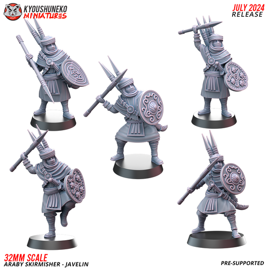 Araby Skirmisher - Javelin - Kyoushuneko Miniatures