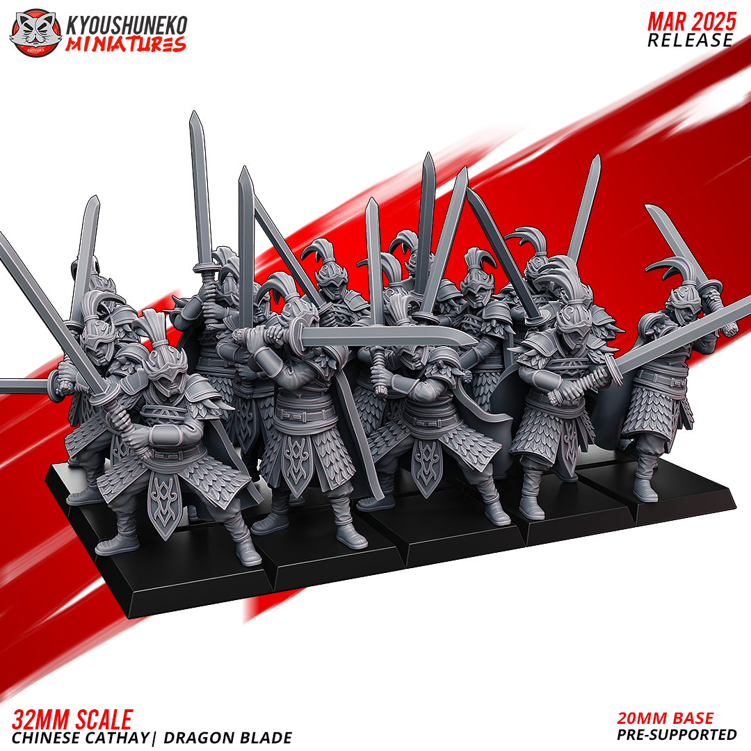Dragon Blade Warriors | Chinese Cathay - Kyoushuneko Miniatures