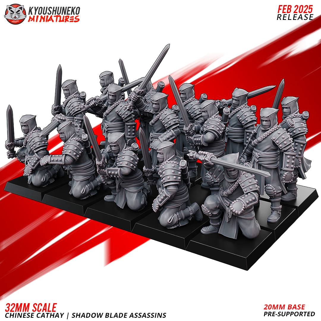 Shadow Blade Assassins | Chinese Cathay - Kyoushuneko Miniatures