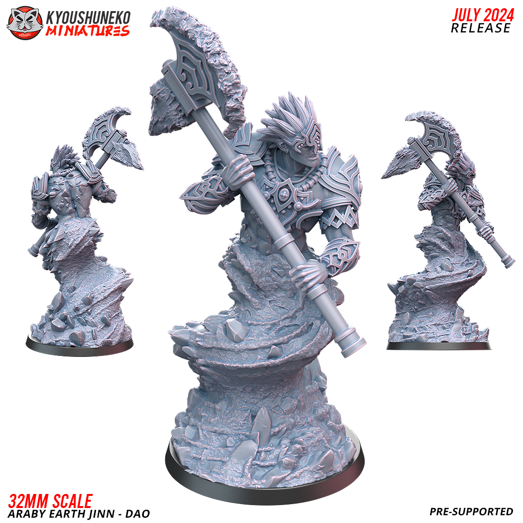 Araby Earth Jinn - Dao - Kyoushuneko Miniatures