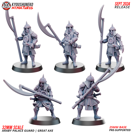 Araby Palace Guard | Great Axe - Kyoushuneko Miniatures