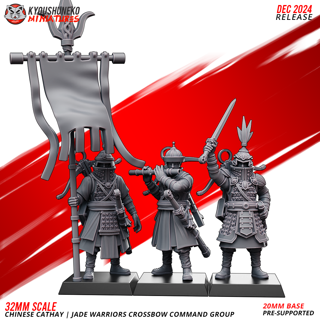 Command Group - Jade Warrior Crossbowmen | Chinese Cathay - Kyoushuneko Miniatures