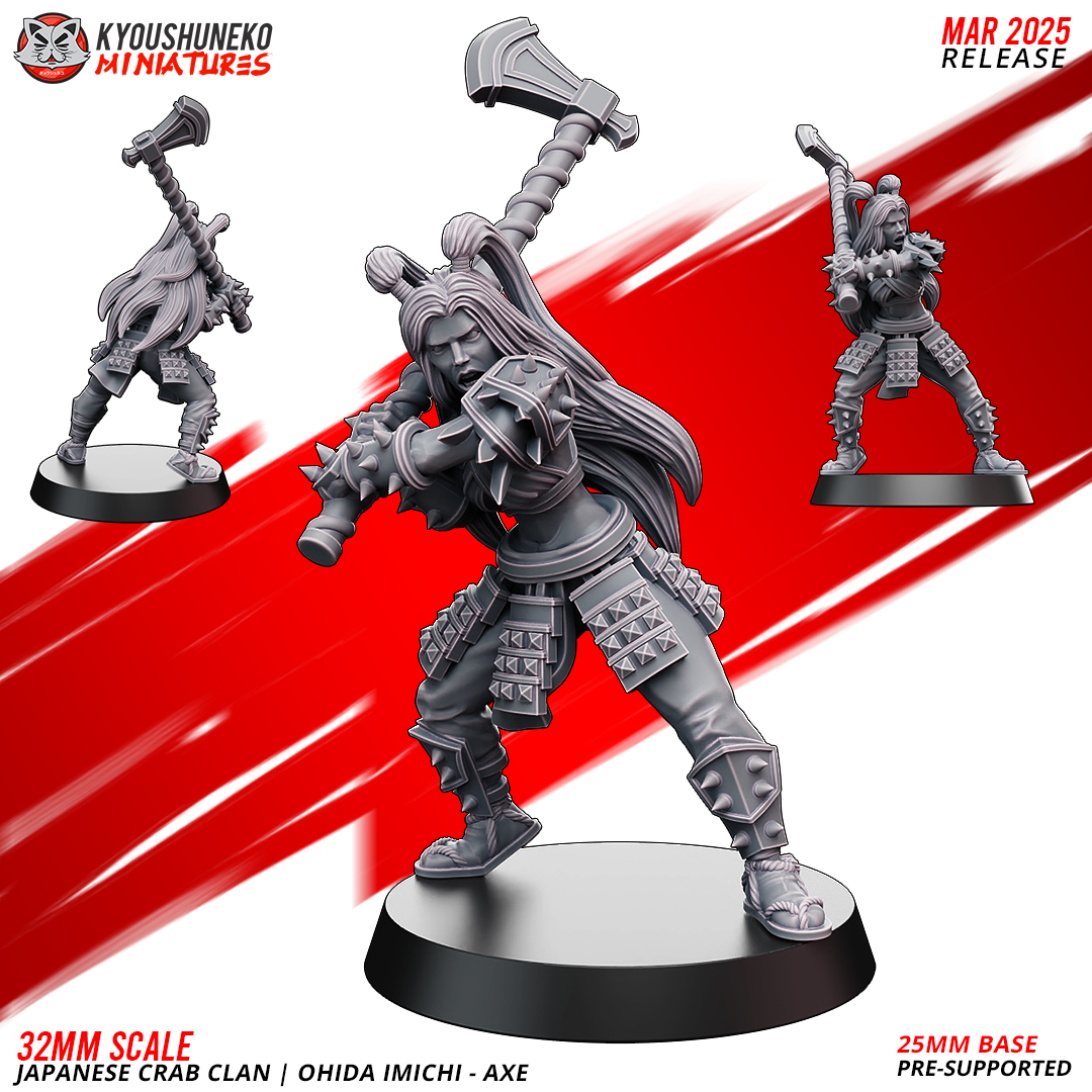 Ohida Imichi - Axe | Japanese Crab Clan - Kyoushuneko Miniatures
