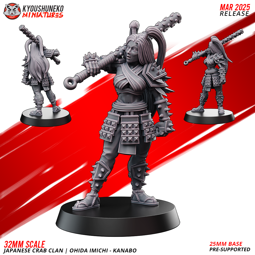 Ohida Imichi - Kanabo | Japanese Crab Clan - Kyoushuneko Miniatures