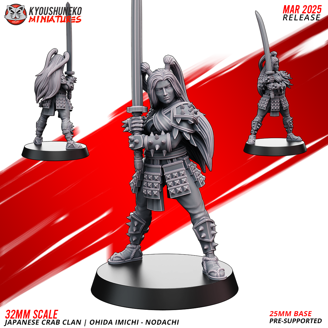 Ohida Imichi - Nodachi | Japanese Crab Clan - Kyoushuneko Miniatures