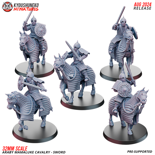 Araby Mamaluke Cavalry - Sword - Kyoushuneko Miniatures