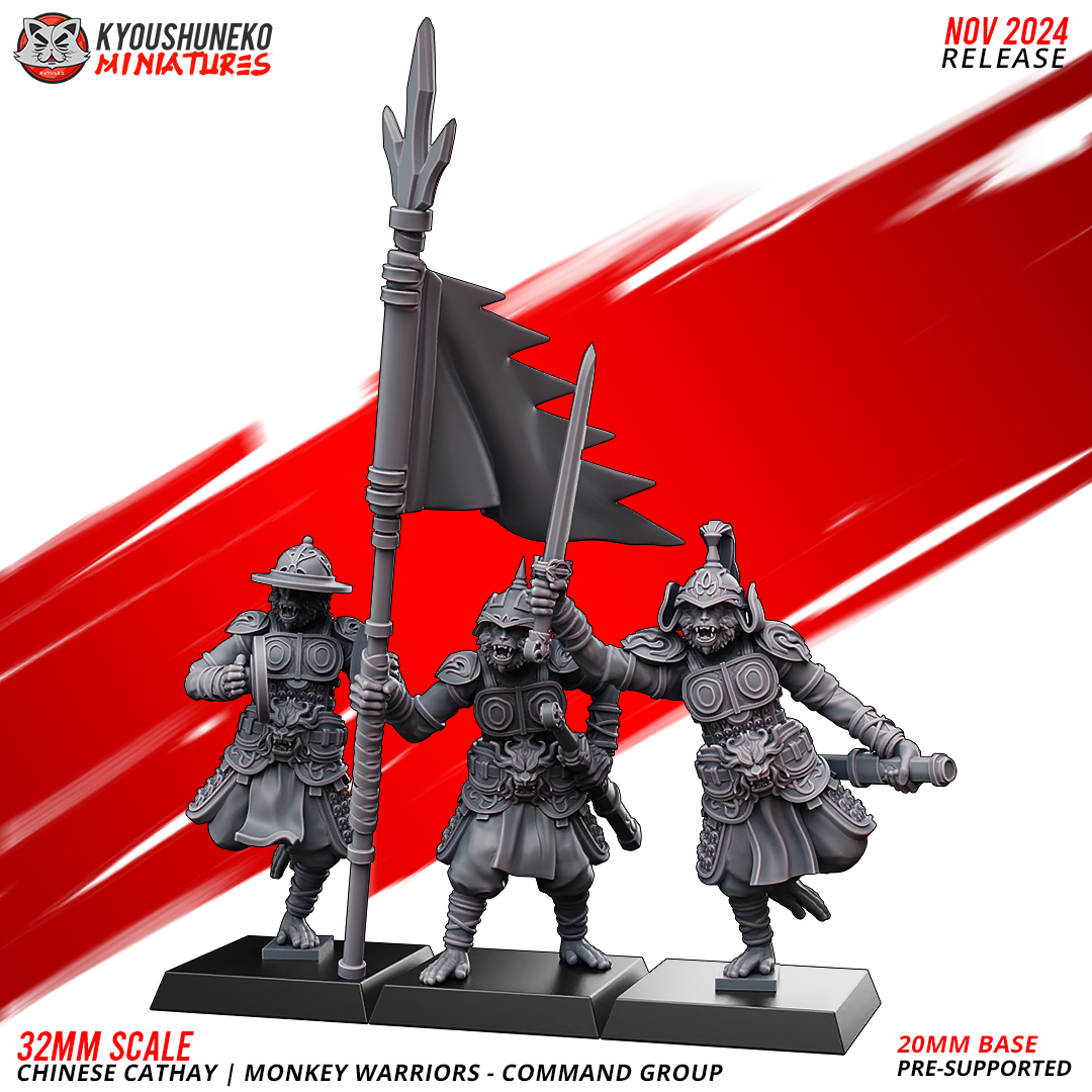 Command Group - Monkey Warriors | Chinese Cathay - Kyoushuneko Miniatures