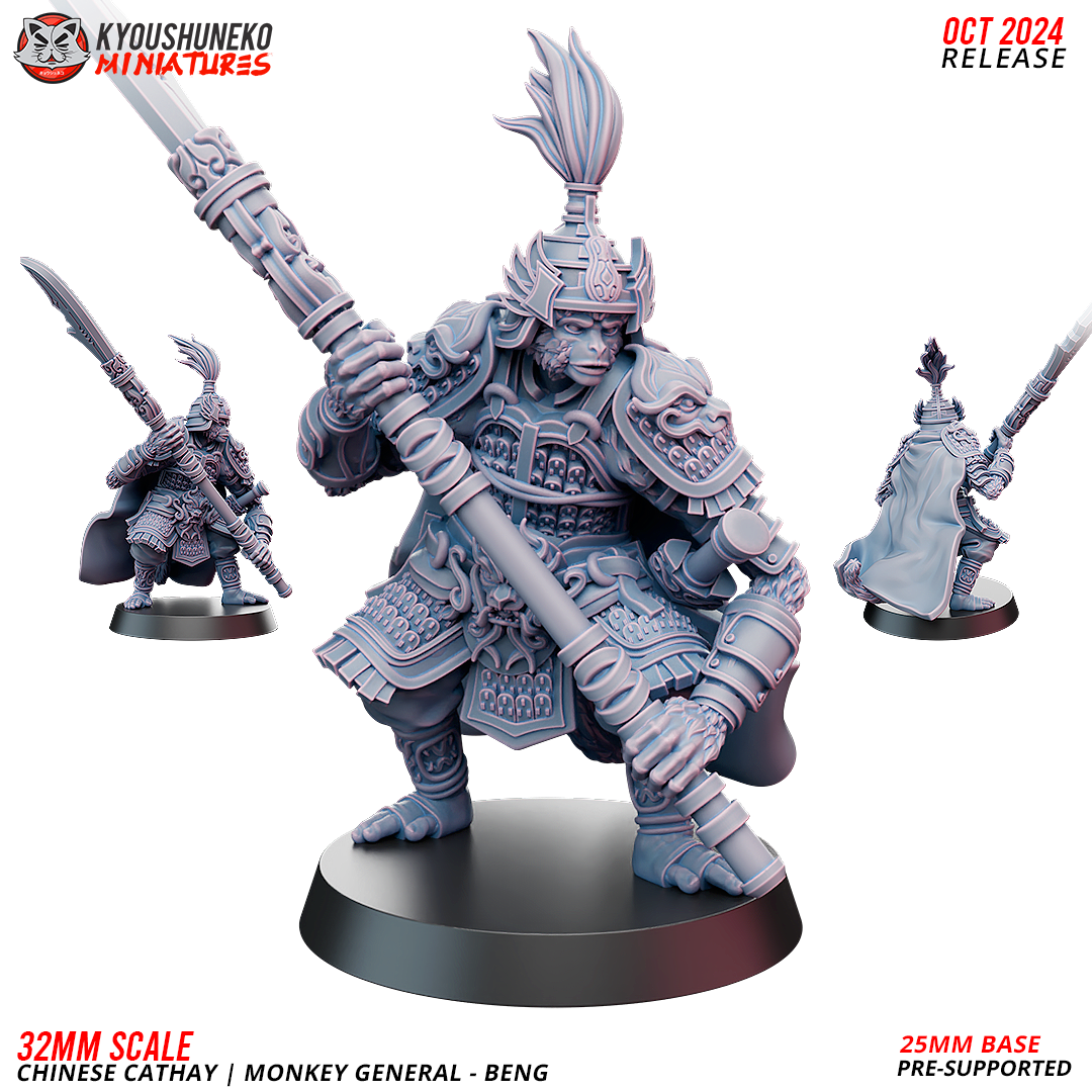 Monkey General - Beng | Chinese Cathay - Kyoushuneko Miniatures