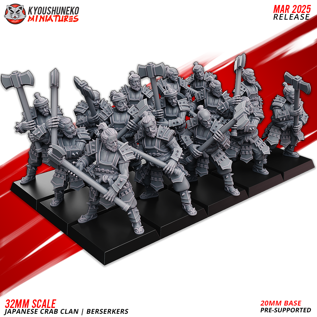 Berserkers | Japanese Crab Clan - Kyoushuneko Miniatures