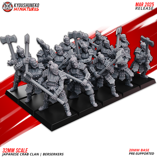 Berserkers | Japanese Crab Clan - Kyoushuneko Miniatures