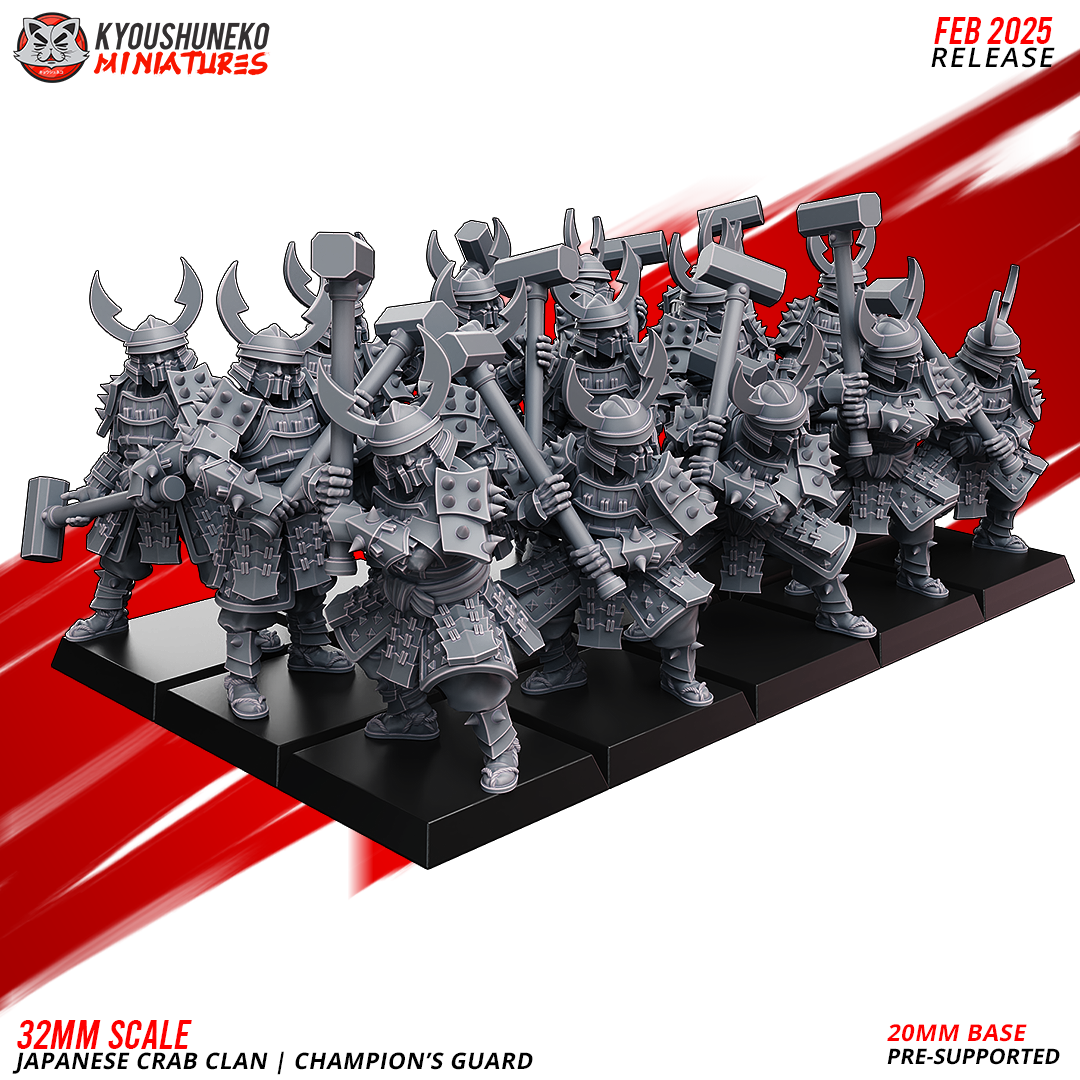 Champion's Guards | Japanese Crab Clan - Kyoushuneko Miniatures