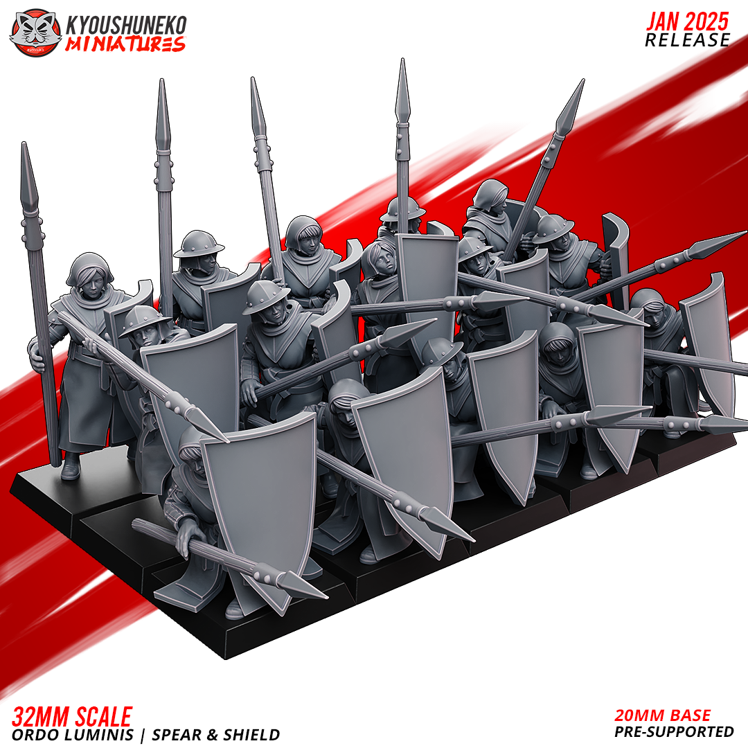 Ordo Luminis | Spear & Shield - Kyoushuneko Miniatures